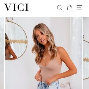 VICI dolls Almond Cami top sz M/L Calm Seamless Scoop Cami